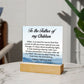 To the Father of my children-Often it is hard to find-Acrylic Plaque