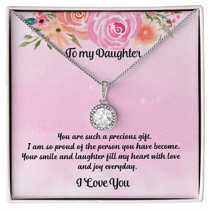 To Daughter- precious gift-Loving hope necklace