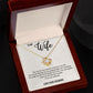 To my Wife-precious treasure-Love Knot necklace