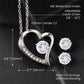 To my Wife-I know true love-Forever love necklace + earrings