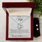 To my Wife-I know true love-Forever love necklace + earrings