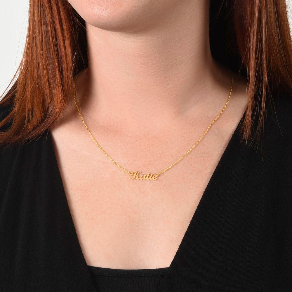 To Daughter-Faith in your abilities-Personalised name necklace