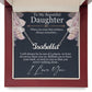 To my Daughter, I will always be in one of three places, personalised name necklace