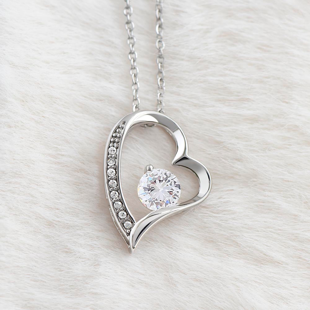 To Daughter-Blink of an eye-Forever love necklace from mom